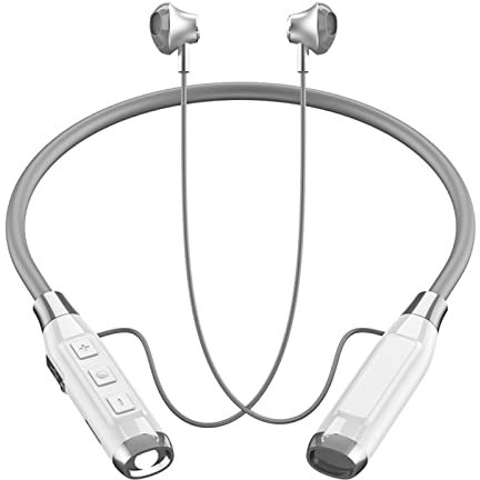 Bluetooth Kopfhörer Sport in Ear Nackenbügel Kopfhörer Kabellos mit Mikrofon Wasserdicht 78 Stunden Spielzeit Noise Canceling Headphones Magnetisch für Laufen Joggen Radfahren Android iOS Nacken-Kabel