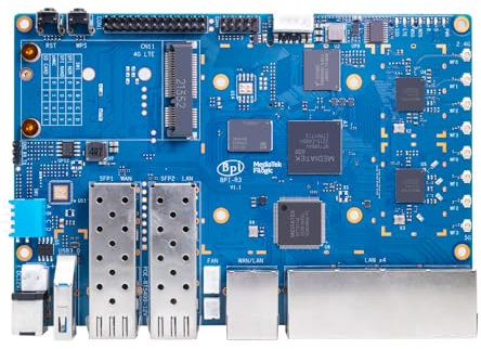youyeetoo BPI-R3 Router Development Board MediaTek MT7986 8G EMMC mit 2 x SFP 2,5 GbE / 5 x RJ45 GbE