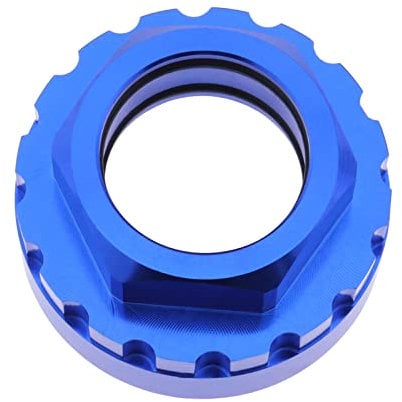 Be In Your Mind Fahrrad Kettenblatt Verschlussring Adapter Entfernungswerkzeug Aluminiumlegierung Demontagehülsen Kompatibel mit Shimano M7100 M8100 M9100 M9120 12 Geschwindigkeit, Blau