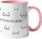 verschenkich | Tasse Busenfreundin 1.0 | Kaffeetasse aus Keramik | rosa | lustiges BFF Geschenk | rundum bedruckt für die beste Freundin
