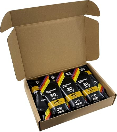 Precision Fuel PF30 Caffeine Energy Gel - Mild Flavour Running Gels for Endurance Athletes, 30g Carbohydrate, Easy-to-Digest, Perfect for Running & Long-Duration Sports (30 Gels)