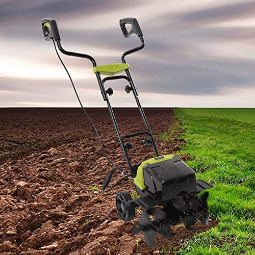 Zappa elettrica da giardino con batteria e caricatore inclusi, per una lavorazione efficace del terreno, fresa con denti anteriori, 180 u/min, larghezza di lavoro 36cm, profondità di fresatura 18 cm