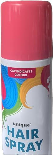 Spray de couleur temporaire pour cheveux lavable pour fête costumée Accessoires de fête Halloween 133 ml (1, laque rose)
