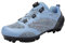 PENXZT Fahrradschuhe Damen MTB Schuhe Mountainbike Schuhe Kompatible SPD Cleats Atmungsaktive Outdoor-Fahrradschuhe,Blau,39 EU