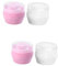 ibasenice 4 Sätze Baby-plüsch-puff Glatte Puderquaste Baby Puderquaste Etui Trockene Nasse Puderquaste Flaum Puderquaste Make-up-schwamm Puderquaste Aus Baumwolle Pp Keilform Reisen