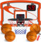 TEUVO Mini Basketballkorb Indoor Kinder mit 4 Ball & Elektronische Anzeigetafel, Tür Basketballkorb für Zimmer & Büro Basketball Korb Outdoor Wandmontage Ballnetz Office Home Sport Spielzeug Geschenke