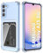 DEVASO Crystal Custodia per Samsung Galaxy A25 5G con Tasche Porta Carte Portafoglio Cover Protettiva in Silicone Sottile Morbido TPU Trasparente Anti-Graffio Case