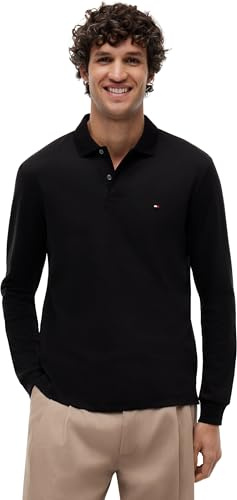 Tommy Hilfiger Herren Poloshirt Langarm Liquid Cotton Regular Fit