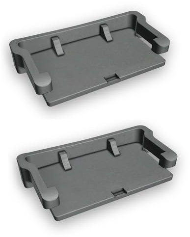 Set di due Supporti Compatibili con Telepass Slim Nuovo Modello 2023 pedaggio Autostrada. Sistema di Fissaggio. Supporto Adesivo. Clip Attacco per Auto. Include Salvietta Detergente