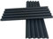 JNGLGO 50 Stück Befestigungsclips Zaunschiene Abdeckprofil Klemmschienen für PVC Sichtschutzstreifen Sichtschutzfolie, 19 x 1,5 cm, Anthrazit