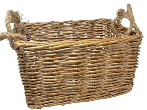 Dadeldo Living & Lifestyle Korb Dekokorb Rattan 32x23cm braun Dekoration