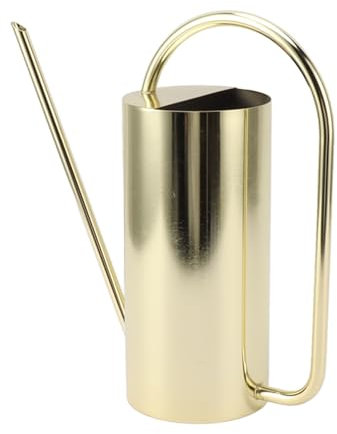 lvifloae Arrosoir à Long Bec 1500 ML Arrosoir pour Plantes à Long Bec Bouilloire d'arrosage de Grande capacité Arrosoirs en Acier Inoxydable Fournitures de Jardinage Arrosoirs (Or)