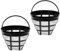 Reusable Coffee Filter | 2 Pack Multipurpose Permanent Coffee Filters with Handle | UniversaI Coffee Mesh Basket Cup | Washable Coffee Filter Cup | Coffee Machine Parts for Home Kitchen