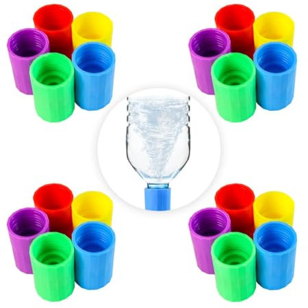 KZXCVS 10 Stück Wasserwirbler Hexagonales Wasser Flaschentornado Verbinder Wasserwirbler Verbinder Hexagonales Wasser Maker für Tornado Herstellung Wissenschaftliches Experiment Bildung PrüFung