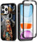 PBNDJVG for iPhone 11 Pro MAX 6.5'' Case, OP Luffy 360° Full Body with Built-in Screen Protector Touch Sensitive, Shockproof Soft TPU Bumper Phone Case Clear Designed for Anime Lovers - Black