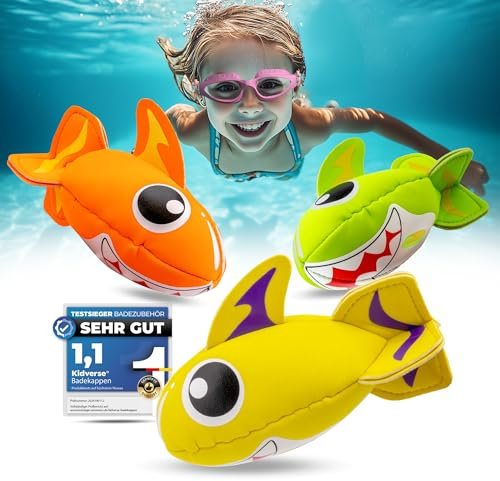 KIDVERSE Tauchtiere für Kinder - Geprüftes Wasserspielzeug - Neopren Tauchspielzeug für Kinder - Buntes Schwimmbad Spielzeug zum Tauchen Lernen - Pool Spielzeug (Raketen)