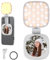 NEEWER BASICS Magnetic Selfie Light Compatible with MagSafe iPhone, CRI95 700lx/0.3m Folding LED Phone Fill Ring Lighting with Mirror for Zoom Makeup Photography Recording Video Conference,White NL48B