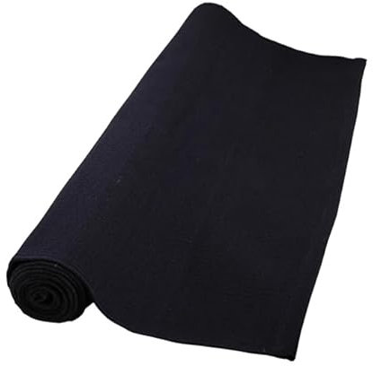Handgewebte Baumwolle Yogamatte – Rutschfest, Extra Weich, Hautfreundlich, Nachhaltig – Ideal für Yoga und Meditation (Blau, 65cms x 190cms)