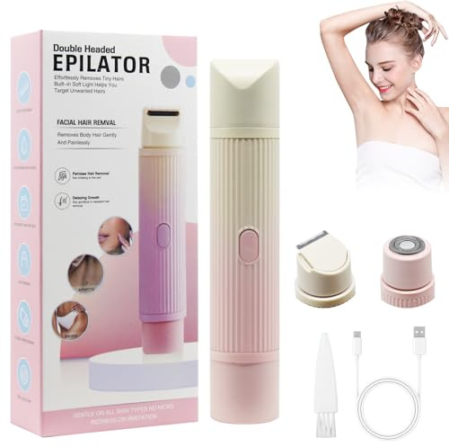 HASAIKA® Intimbereich Intimrasierer, 2 in 1 Intimrasierer für Frauen, Elektrischer Rasierer für Achselhaare, Beinhaare und Armhaare von Frauen (Rosa)