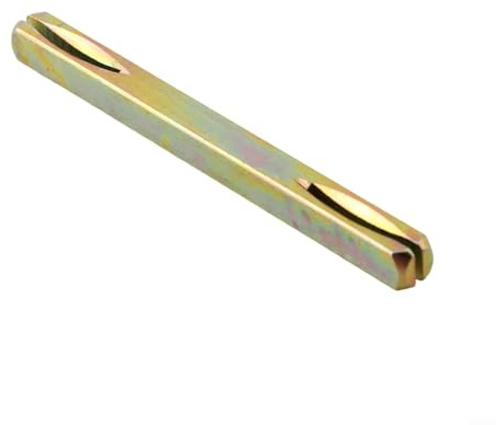 Springwillfly Mandrino quadrato in ferro zincato da 8 mm con perni dentellati per sostituzione di maniglie di porte e finestre e fissaggio sicuro (100 mm)