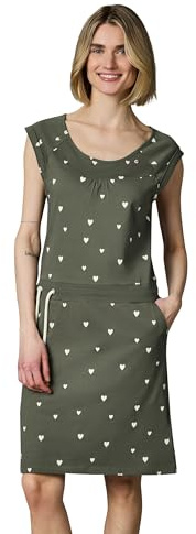 Ragwear Damen Kurzarm Minikleid kurzes Elegantes Sommerkleid mit Taillenkordel Penelope Hearts YOUMODO XS-3XL