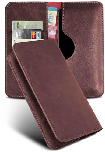 moex Purse Case für Poco M8 5G Handytasche mit Geldbörse, Klapphülle aus PU Leder mit Kartenfach, Flip Case Schutzhülle 360 Grad Rundumschutz Booklet Lederhülle, Weinrot
