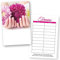 100 Nagelstudio Terminkarten FLOWER NAILS für Nageldesign, Maniküre und Nail Art mit 10 Terminfeldern