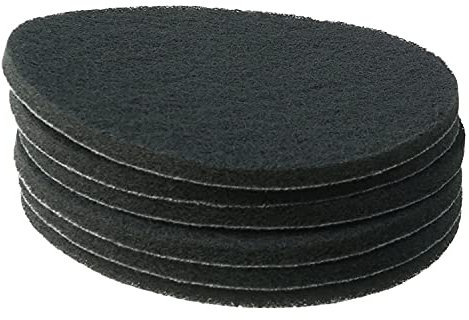 Utoolmart 7 Inch Scrubber Scouring Pads 1200 Grits Drill Scuffing Disc Hoop and Loop Surface Conditioning Disc Gray 6Pcs