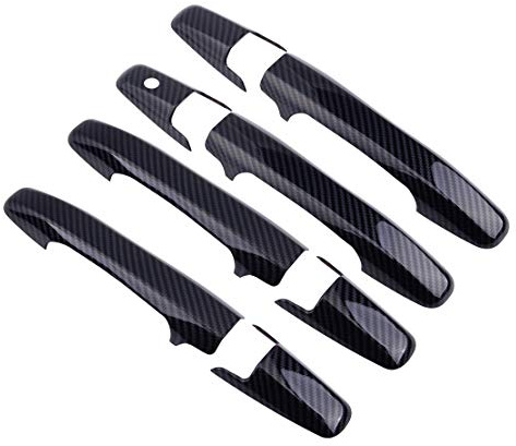 Eastar 8 pièces Garniture de poignée de Porte ABS pour Honda Civic Pilot