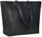ANTONIO VALERIA Alexis Black Vintage Washed Leather Tote/Top Handle Shoulder Bag for Women