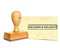 Stempel Gelesen & gelacht - Holzstempel - 59 x 9 mm