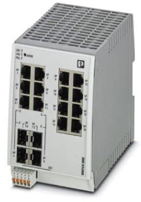 FL SWITCH 2312-2GC-2SFP Managed Switch 2000, 12 RJ45-Ports 10/100/1000 MBit/s, 2 SFP-Ports 100/1000 MBit/s, 2 Combo-Ports 10/100/1000 MBit/s, Schutzart: IP20, PROFINET Conformance-Class B
