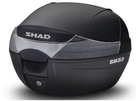 Shad SH33 Topcase 34 LT Schwarz mit Platte Universal Motorrad Roller