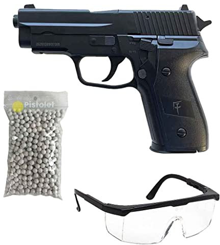 Saigo Defense Pack Airsoft Pistolet modèle SG00003 à Ressort/matière: Plastique Haute résistance/Puissance 0.5 Joule/livré avec Accessoires, Noir