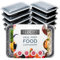 Efforias (10 Pack, 28oz) 1 Compartment Plastic Meal Prep Containers - Reusable BPA Free Food Containers with Airtight Lids - Microwavable, Freezer and Dishwasher Safe