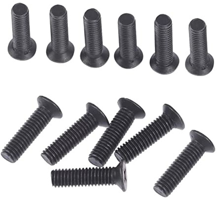 Befestigungsschraube M5 + M6, 22 mm, Linksgewinde für UNF-Bohrfutter, Schaftadapter, Bohrfutter, Schaftadapter, Schraube, 60 Stück