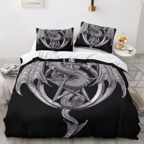 taimowei Anne Stokes 3D Bettwäsche-Set Weich Mikrofaser Bettwäsche Set,für Unisex,mit Bettbezug Und Kissenbezug Haltbar Atmungsaktive King(220x240cm)