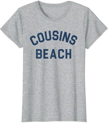 L'Estate I Girato Bella - Cousins Beach - Heather Gray Maglietta, Donna, Grigio Melange, S