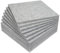BXI Verdickte, schallabsorbierende Paneele, 12 Stück, 30 x 30 x 1,2 cm, dichte Akustikpaneele, Echo-Rauschunterdrückung, Tackable Studio-Platten für Wand und Decke, Akustikbehandlung (Silbergrau)