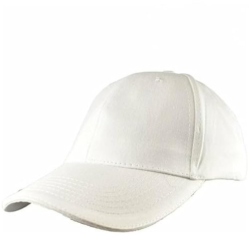 Benza - Baumwolle Soft Brushed Cap – 5 Panel - Weiß, blank, XL