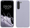 kwmobile Hülle kompatibel mit Samsung Galaxy S23 Plus Hülle - dünnes Silikon Handy S23 Plus Case - stoßfeste Handyhülle weiche Oberfläche - Kabelloses Laden - Pastell Lavendel