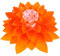 Lurrose Lotusblüten-Lampenschirm Puzzle-Lampenschirm Deckenleuchte Kronleuchter Lampenschirm Für Zuhause Café Hotel (Orange)