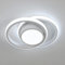 Dorlink LED Ceiling Light, 32W 2880LM Modern Ceiling Light Dual-Round, 6500K White Aluminum Close to Ceiling Light Fixture for Bedroom, Kitchen, Living Room
