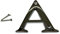 3-Inch Polished Chrome Door Letters Screw On Letter A Door Letter House Front Door Building Porch Gate Address One Elegant and Bold Door Numerals Suitable for All Door Types.