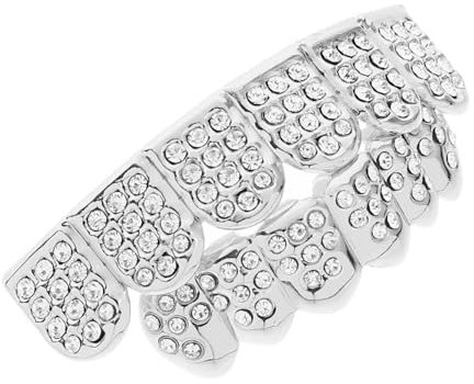 1 Set Dekor-Zahnspangen, Klammern, Zahnspangen, fertig for Tragen, Mundgrill, Hip-Hop-Stil, Zahngrill, gefälschte Zahnspangen, Grill for Zähne, Grillzähne, Zahnsockel, Schmuck, Cosplay, Kupfer/1180