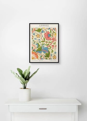 Esque - Poster William Morris - Lodden - 30x40 - Abstrakte Kunst - Botanisches Muster