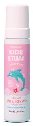 Kids Stuff Wacky Whip Bade- und Duschschaum mit Erdbeerduft 200ml (Pink)