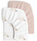 lulumoon 2er Set Kinder Spannbettlaken, Musselin-Baumwolle Spannbetttuch für Babybett und Kinderbett 60x120cm / 70x140cm Reisebett Spannlaken Beistellbett Leintücher (Regenbogen Rosa, 70x140cm)