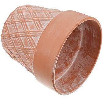 Gogogmee Pot De Fleurs en Céramique Rouge pour Lextérieur Artisanat pour La Décoration Intérieure