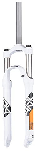 GZKDKZB Forcella Anteriore MTB Forcella di Sospensione per Bici 26/27,5/29 Pollici Forcella Anteriore per Bici da Montagna in Lega di Alluminio Corsa 105 mm Blocco Manuale QR 9 mm Tubo Dri